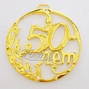 Юбилейная медаль «50 лет» с фианитом — фотография 4