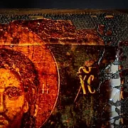 Икона "Христос Вседержитель" дерево, ручная работа — оригинальный подарок — фотография 6