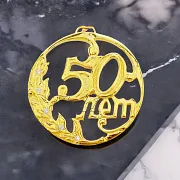 Юбилейная медаль «50 лет» с фианитом — фотография 1