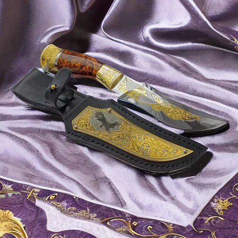 В подарок: Украшенный нож «Орел» №6