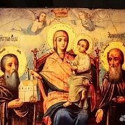 Икона Богоматери "Домостроительница" +подставка — необычный подарок — фотография 10