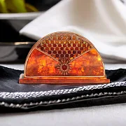 Салфетница декоративная из янтаря — фотография 1