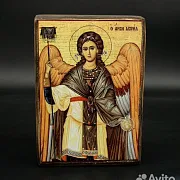 В подарок: Икона Архангел Гавриил. Ручная работа — фотография 3