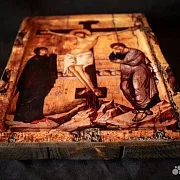 Икона "Распятие Иисуса Христа " +подставка — фотография 3