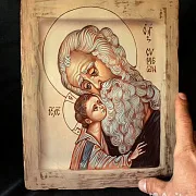Св. Симеон Богоприимец. Икона — оригинальный подарок — фотография 6