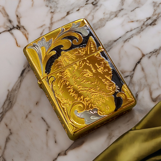 Сувенирная зажигалка Zippo "Вожак и стая"