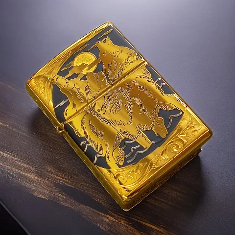 Зажигалка Zippo оригинал "Волки" — оригинальный подарок