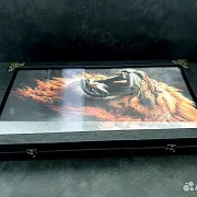 Нарды под стеклом «Львиное сердце» — фотография 9