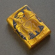 Зажигалка Zippo оригинал "Волки" — оригинальный подарок — фотография 3