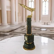 Подарочные часы с бронзовым самолетом — фотография 1