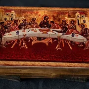 Икона "Тайная вечеря" 15*12 см — красивый подарок — фотография 3