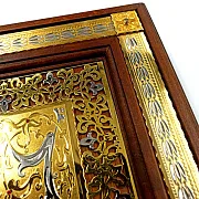 Подарочные деревянные нарды «Узор» с позолоченной златоустовской гравюрой — фотография 5