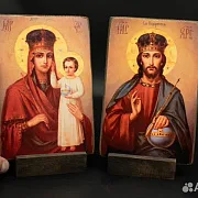 Венчальная пара. Богоматерь и Спас Вседержитель+по — фотография 1
