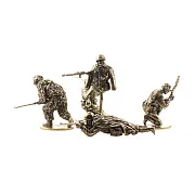 Бронзовый набор солдатиков «Советские снайперы», 5 шт., 1:35 — фотография 3