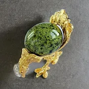 Сувенир «Курица и яйцо» со змеевиком — необычный подарок — фотография 1