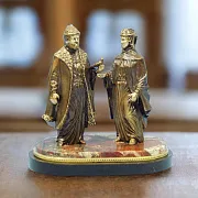Статуэтка "Петр и Феврония" (яшма) в подарок — фотография 1