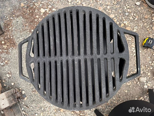 Решетка для барбекю чугунная купить с доставкой Решетка для барбекю чугунная