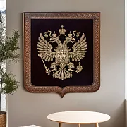 Бронзовое панно «Герб большой» — фотография 1